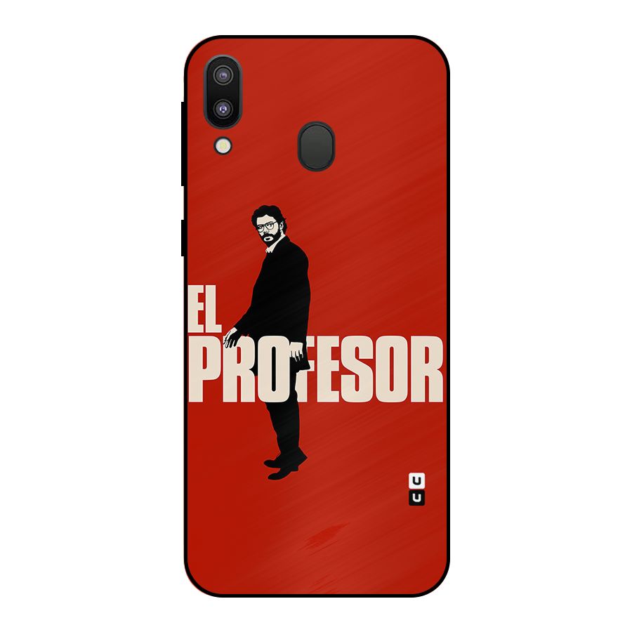 El Profesor Minimalist Metal Back Case for Galaxy M20