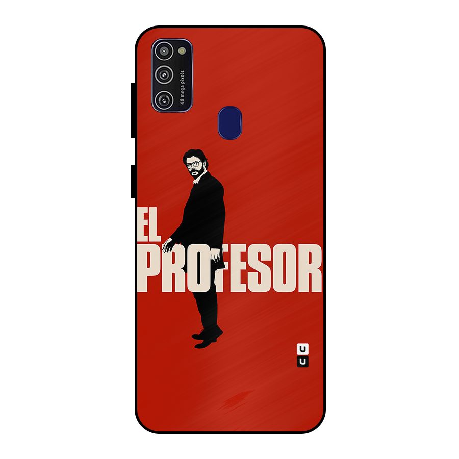 El Profesor Minimalist Metal Back Case for Galaxy M30s