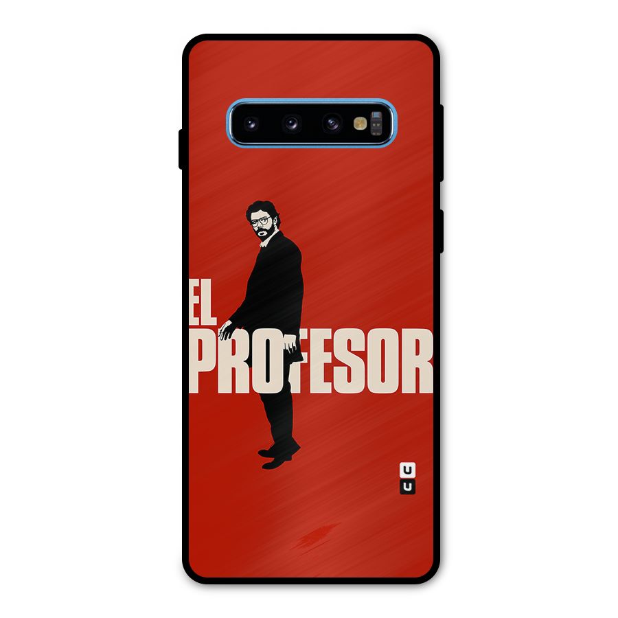 El Profesor Minimalist Metal Back Case for Galaxy S10