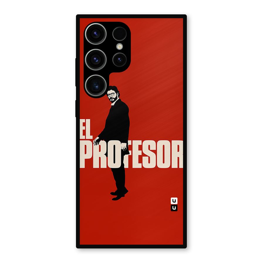 El Profesor Minimalist Metal Back Case for Galaxy S23 Ultra