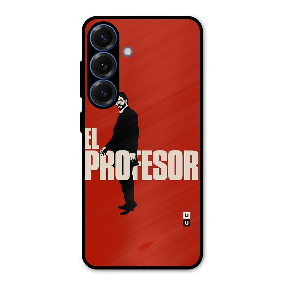 El Profesor Minimalist Metal Back Case for Galaxy S25