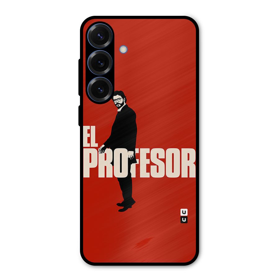 El Profesor Minimalist Metal Back Case for Galaxy S25 Plus