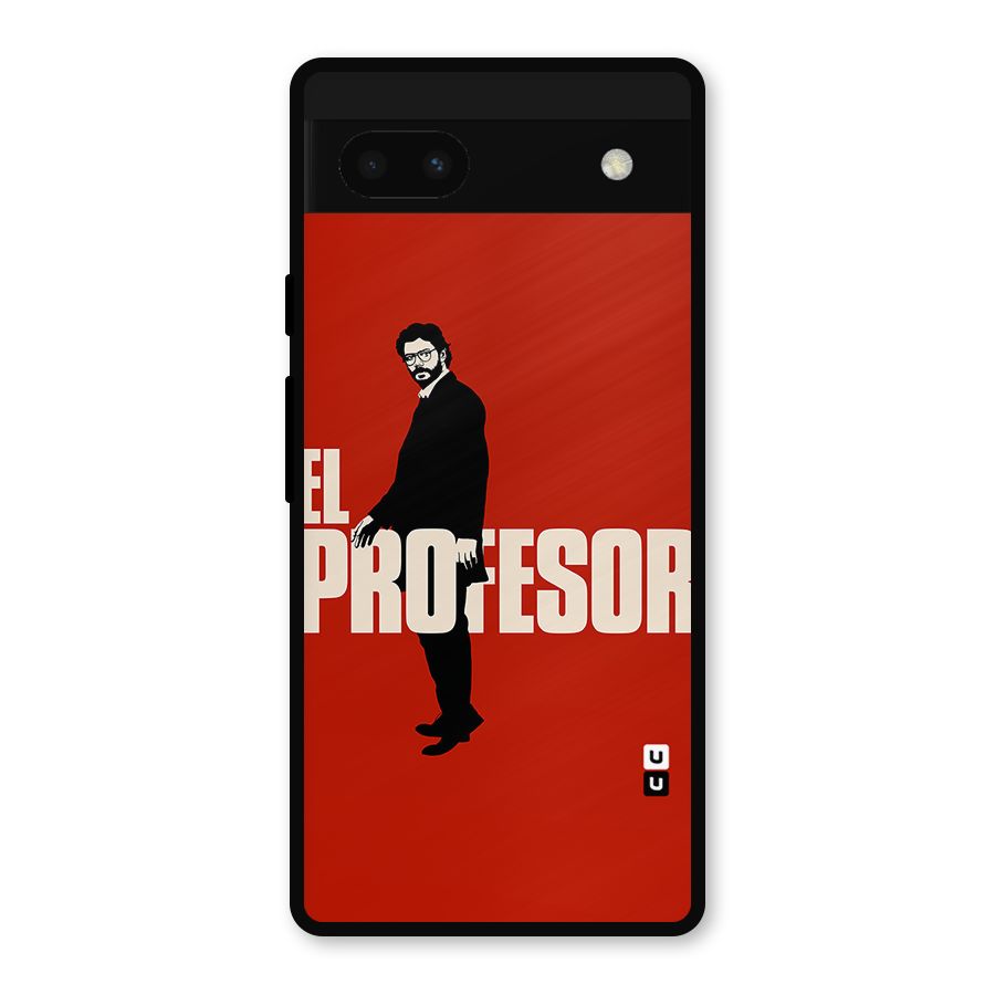 El Profesor Minimalist Metal Back Case for Google Pixel 6a