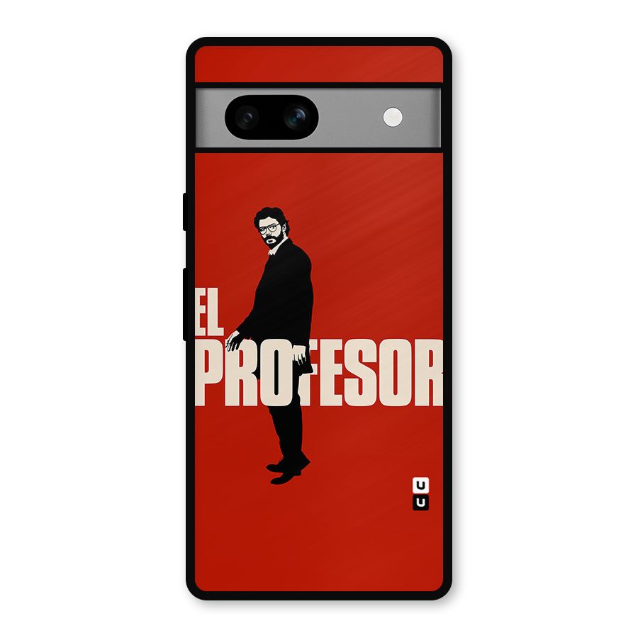 El Profesor Minimalist Metal Back Case for Google Pixel 7a