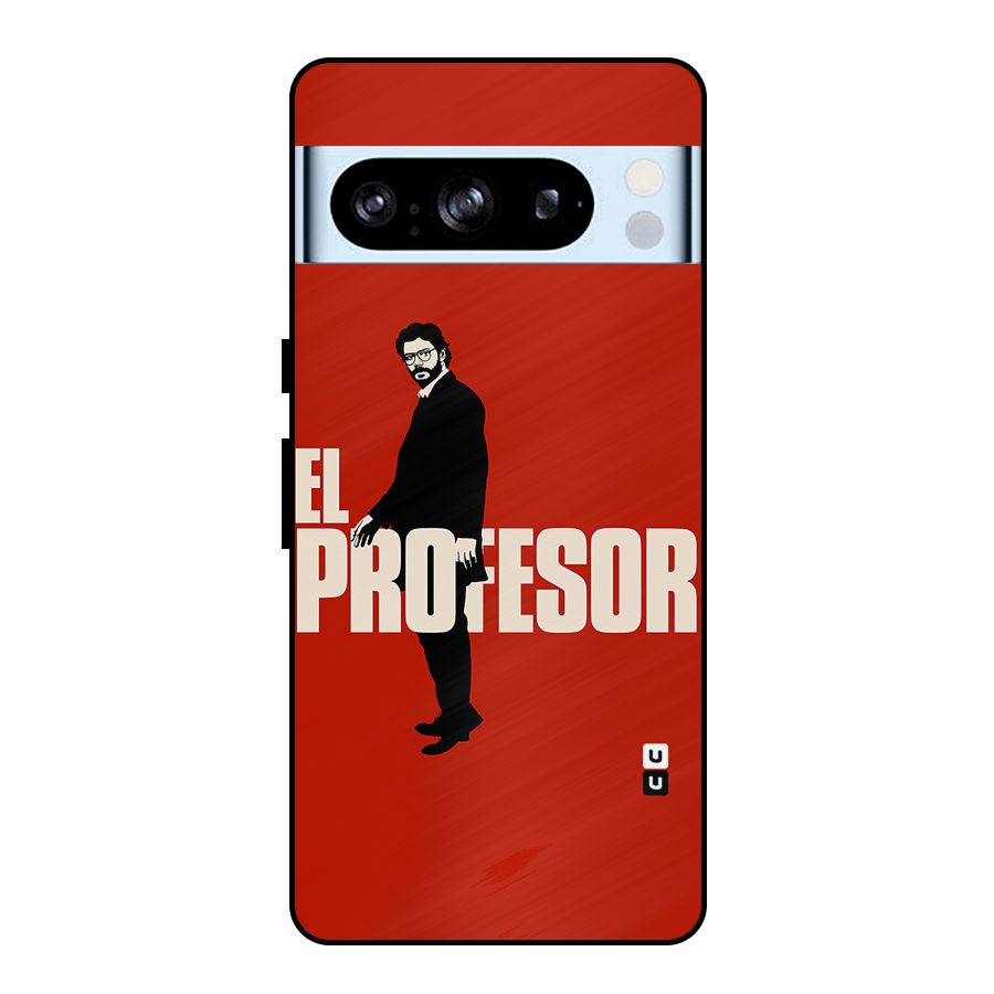 El Profesor Minimalist Metal Back Case for Google Pixel 8 Pro