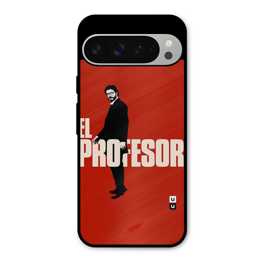 El Profesor Minimalist Metal Back Case for Google Pixel 9 Pro XL