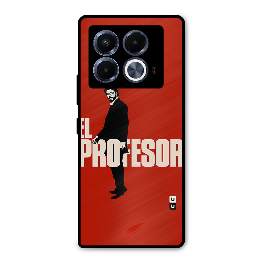 El Profesor Minimalist Metal Back Case for Infinix Note 40 5G