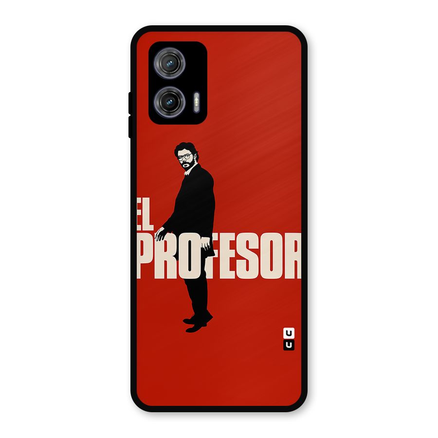 El Profesor Minimalist Metal Back Case for Moto G73
