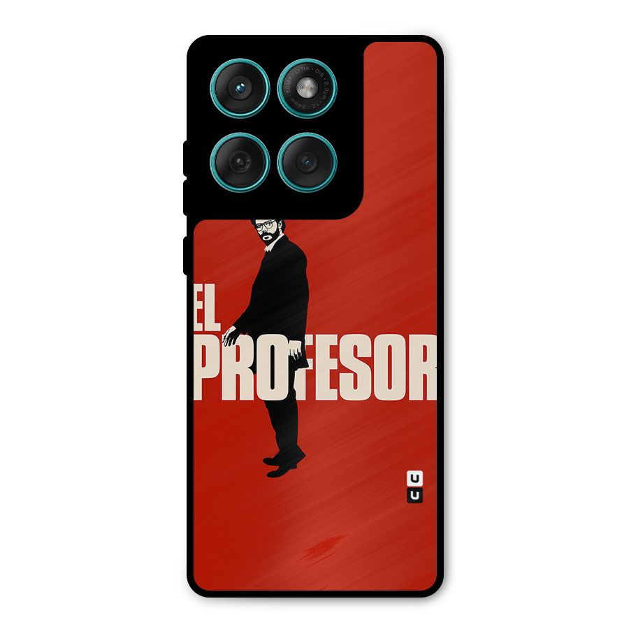 El Profesor Minimalist Metal Back Case for Motorola Edge 60