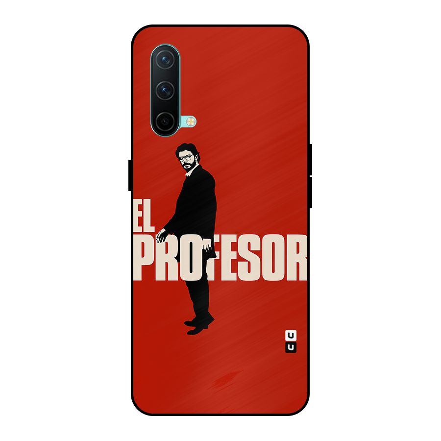 El Profesor Minimalist Metal Back Case for OnePlus Nord CE 5G