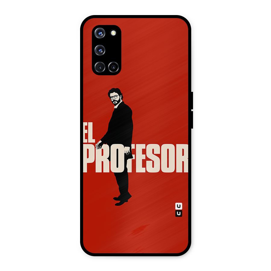 El Profesor Minimalist Metal Back Case for Oppo A52