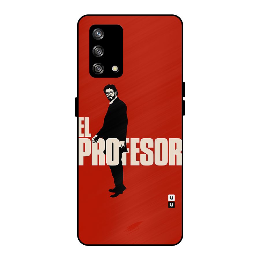 El Profesor Minimalist Metal Back Case for Oppo F19