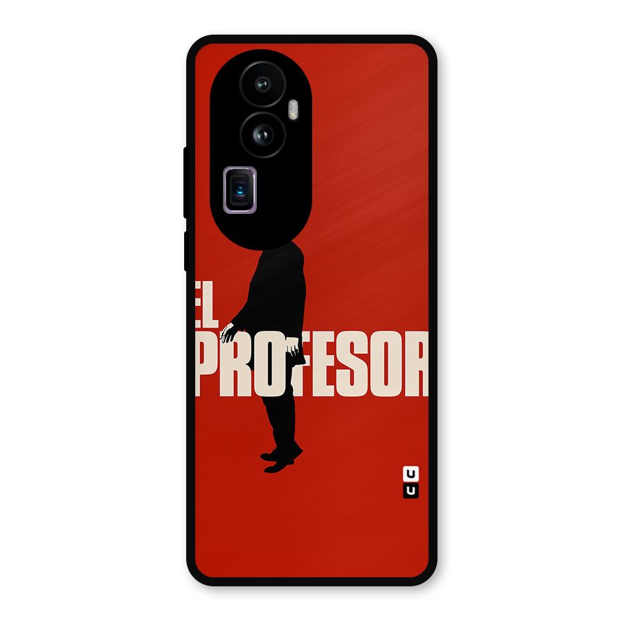 El Profesor Minimalist Metal Back Case for Oppo Reno10 Pro Plus