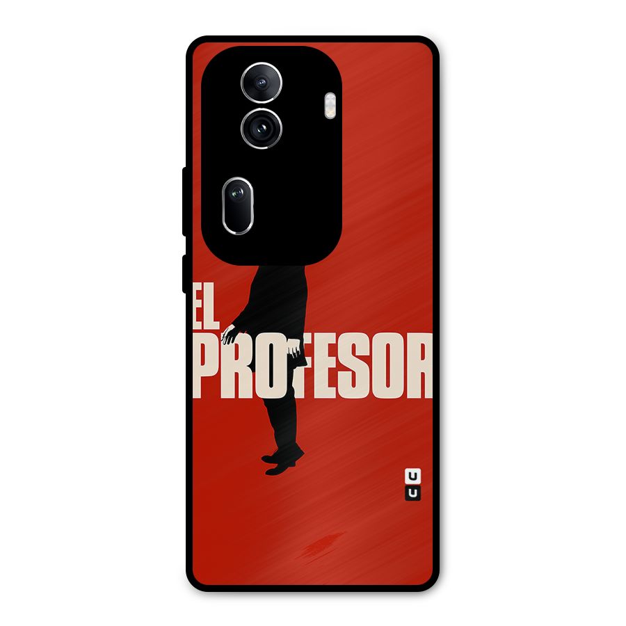 El Profesor Minimalist Metal Back Case for Oppo Reno11 Pro 5G