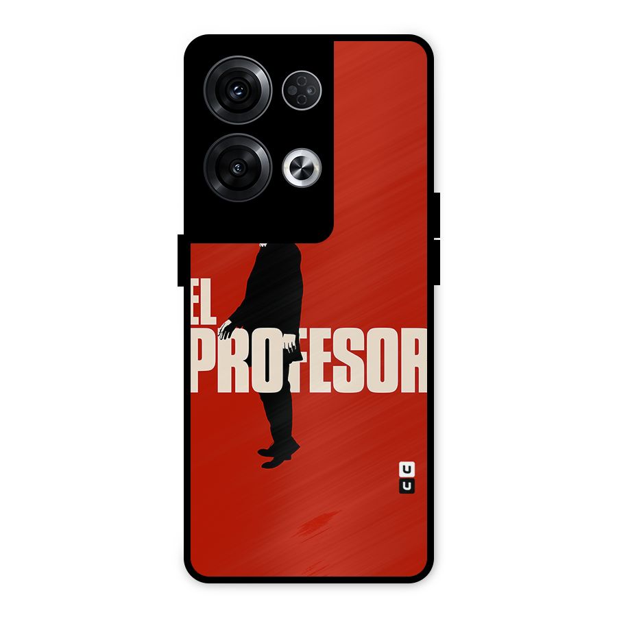 El Profesor Minimalist Metal Back Case for Oppo Reno8 Pro 5G