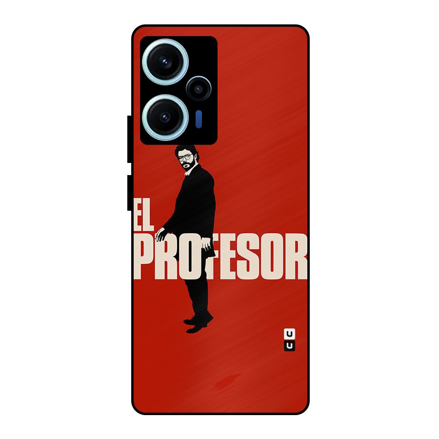 El Profesor Minimalist Metal Back Case for Poco F5