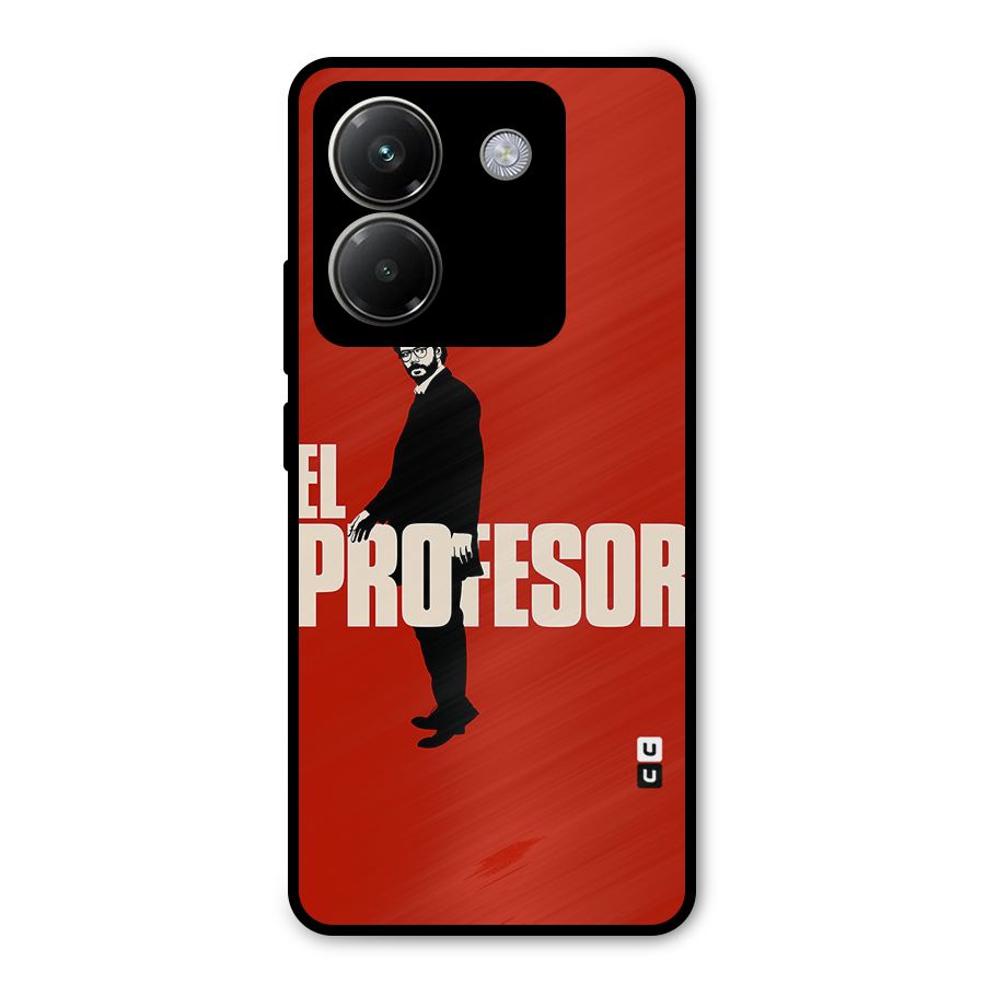 El Profesor Minimalist Metal Back Case for Poco M7 Pro 5G