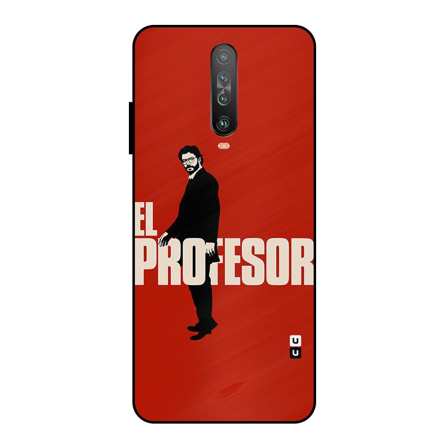 El Profesor Minimalist Metal Back Case for Poco X2