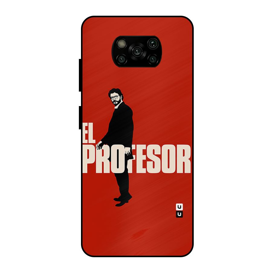 El Profesor Minimalist Metal Back Case for Poco X3