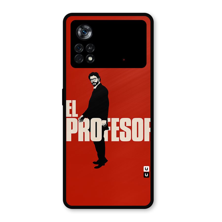 El Profesor Minimalist Metal Back Case for Poco X4 Pro 5G