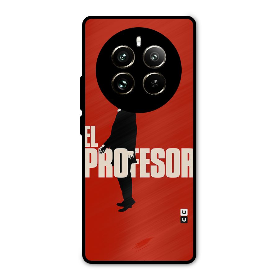 El Profesor Minimalist Metal Back Case for Realme 12 Pro