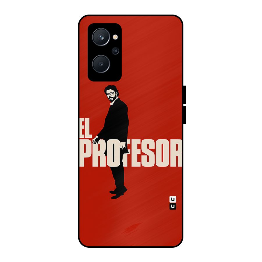 El Profesor Minimalist Metal Back Case for Realme 9i 5G