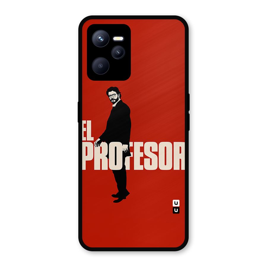 El Profesor Minimalist Metal Back Case for Realme C35