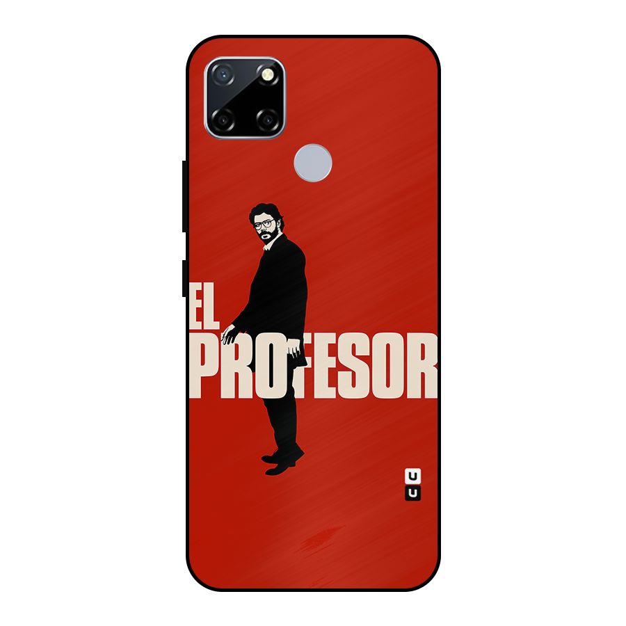 El Profesor Minimalist Metal Back Case for Realme Narzo 20