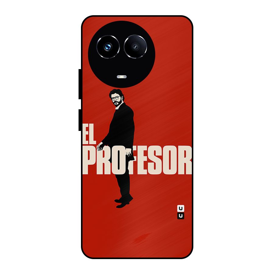 El Profesor Minimalist Metal Back Case for Realme Narzo 60X