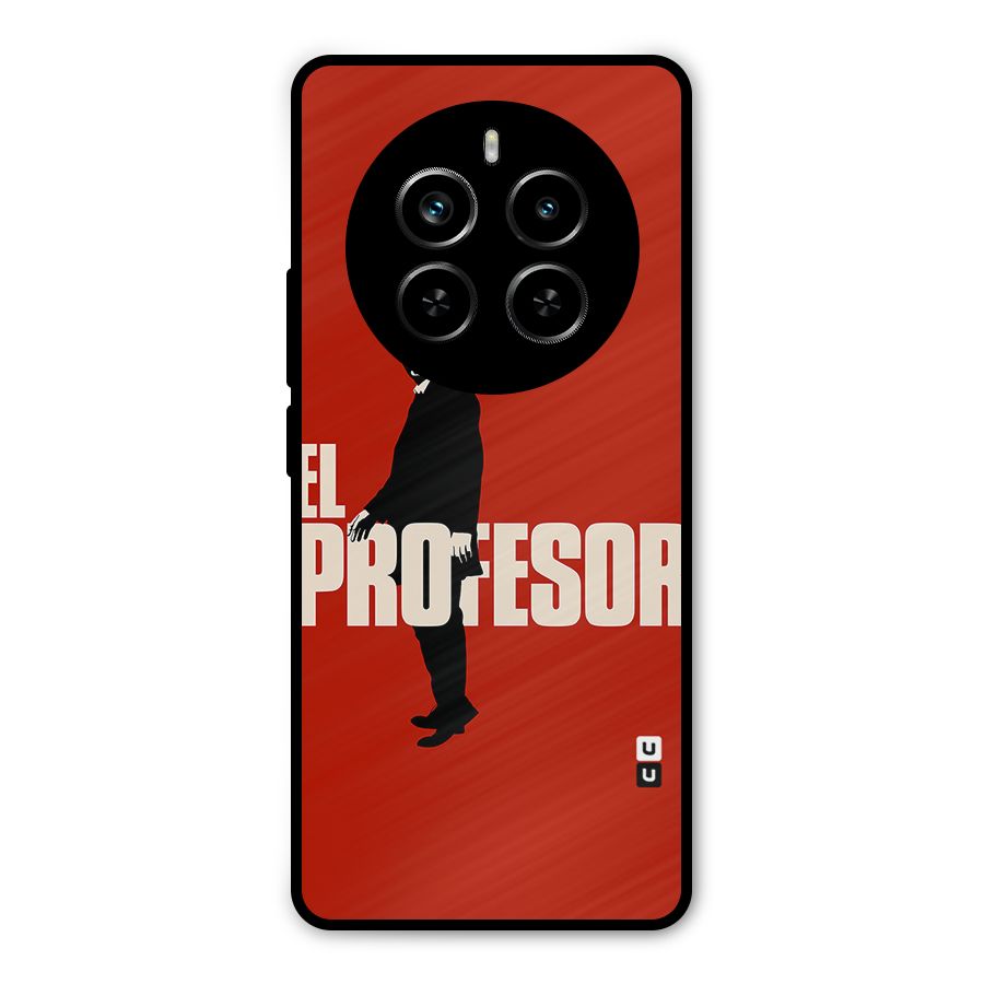 El Profesor Minimalist Metal Back Case for Realme P1 Pro