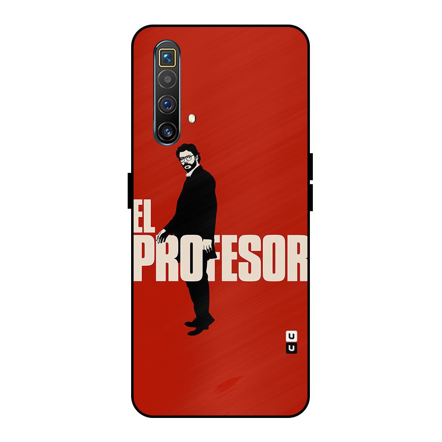El Profesor Minimalist Metal Back Case for Realme X3 SuperZoom