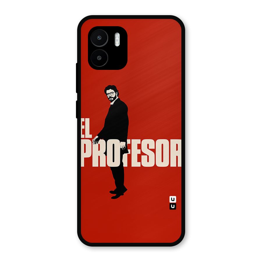 El Profesor Minimalist Metal Back Case for Redmi A2
