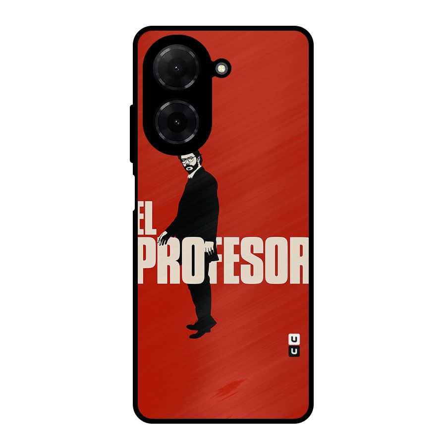 El Profesor Minimalist Metal Back Case for Redmi A5 4G