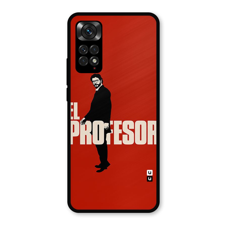 El Profesor Minimalist Metal Back Case for Redmi Note 11s