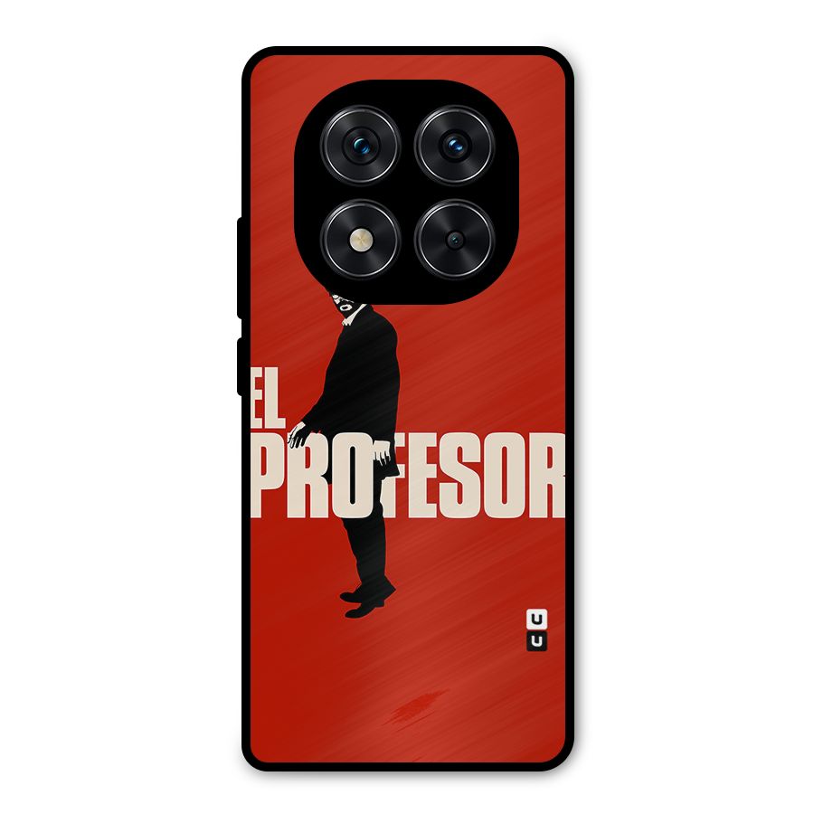 El Profesor Minimalist Metal Back Case for Redmi Note 14 Pro 5G