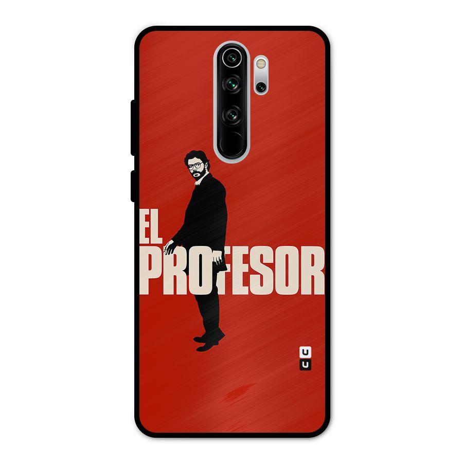 El Profesor Minimalist Metal Back Case for Redmi Note 8 Pro