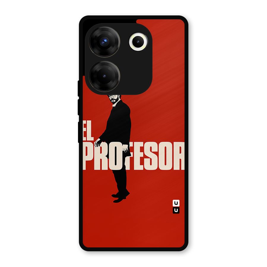 El Profesor Minimalist Metal Back Case for Tecno Camon 20