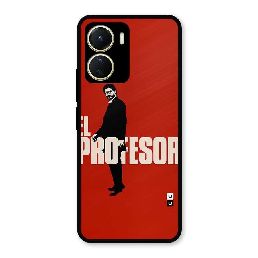 El Profesor Minimalist Metal Back Case for Vivo T2x