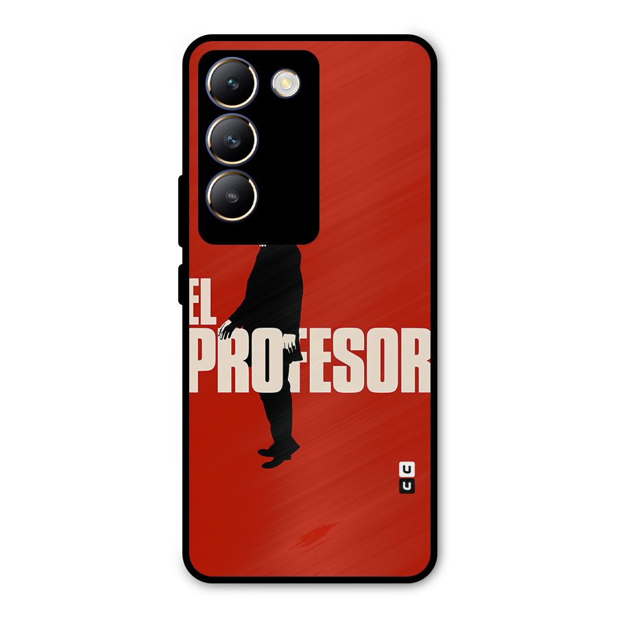El Profesor Minimalist Metal Back Case for Vivo T3 5G