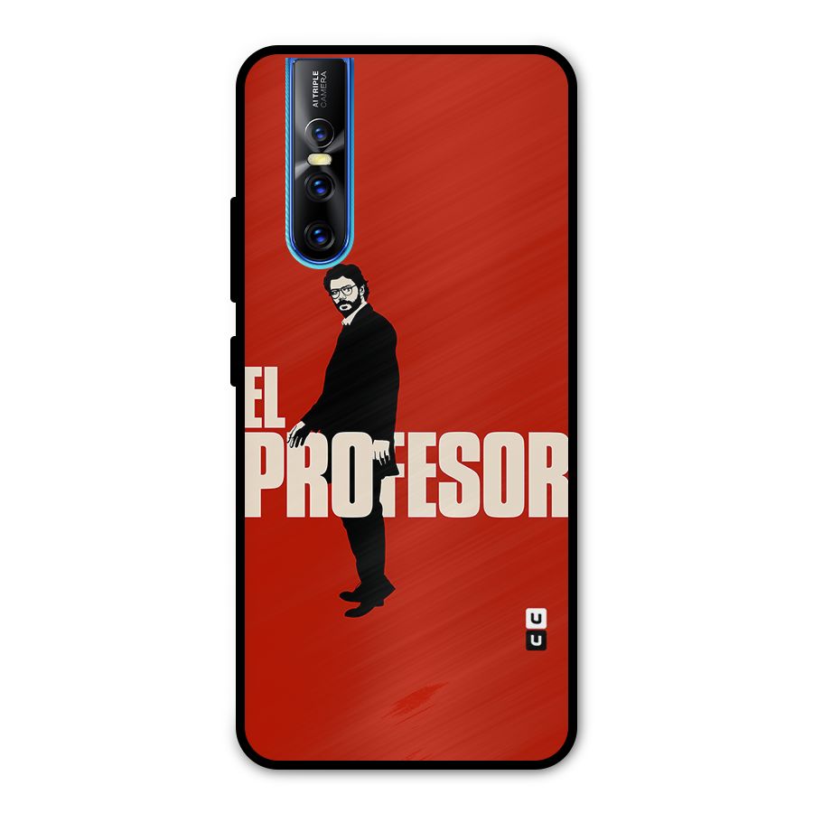 El Profesor Minimalist Metal Back Case for Vivo V15 Pro