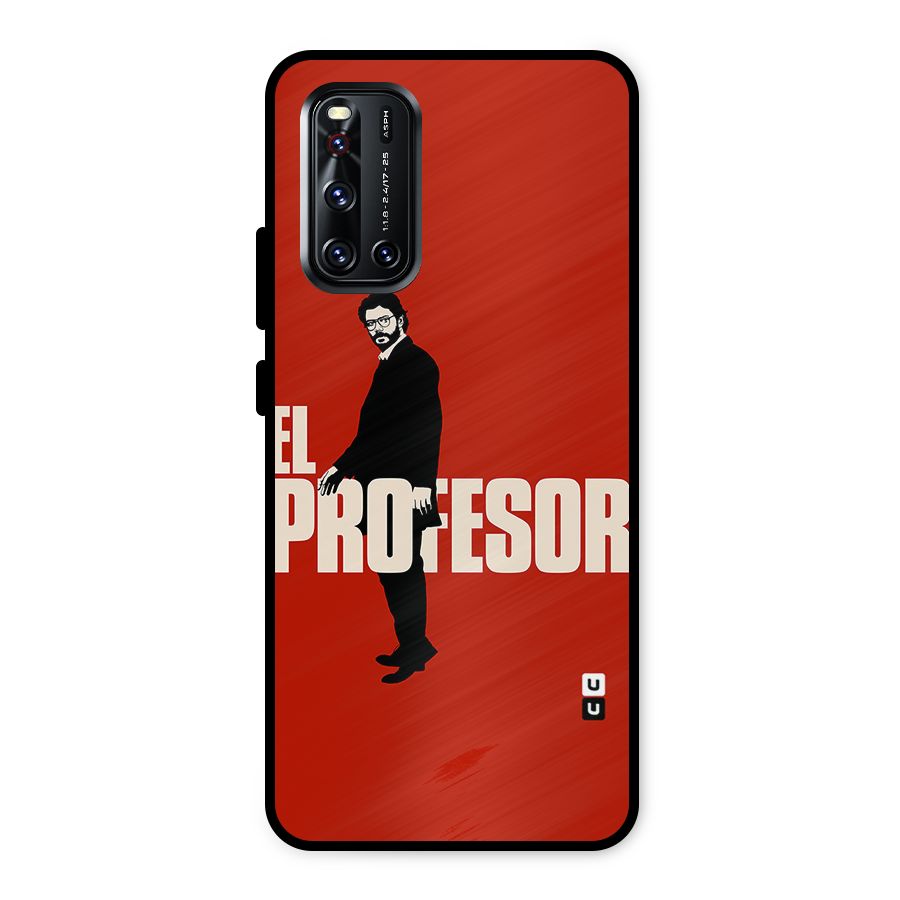 El Profesor Minimalist Metal Back Case for Vivo V19
