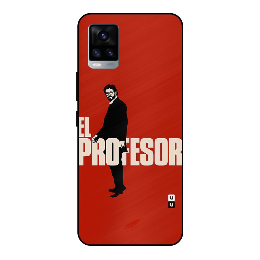El Profesor Minimalist Metal Back Case for Vivo V20 2021