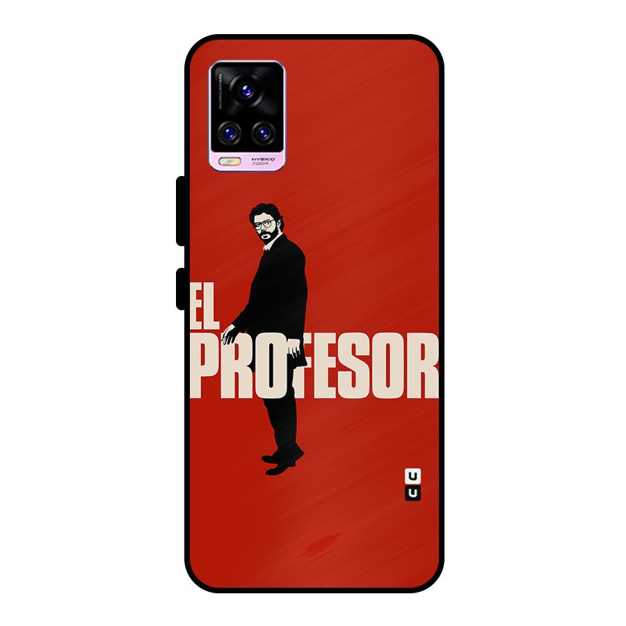 El Profesor Minimalist Metal Back Case for Vivo V20 Pro