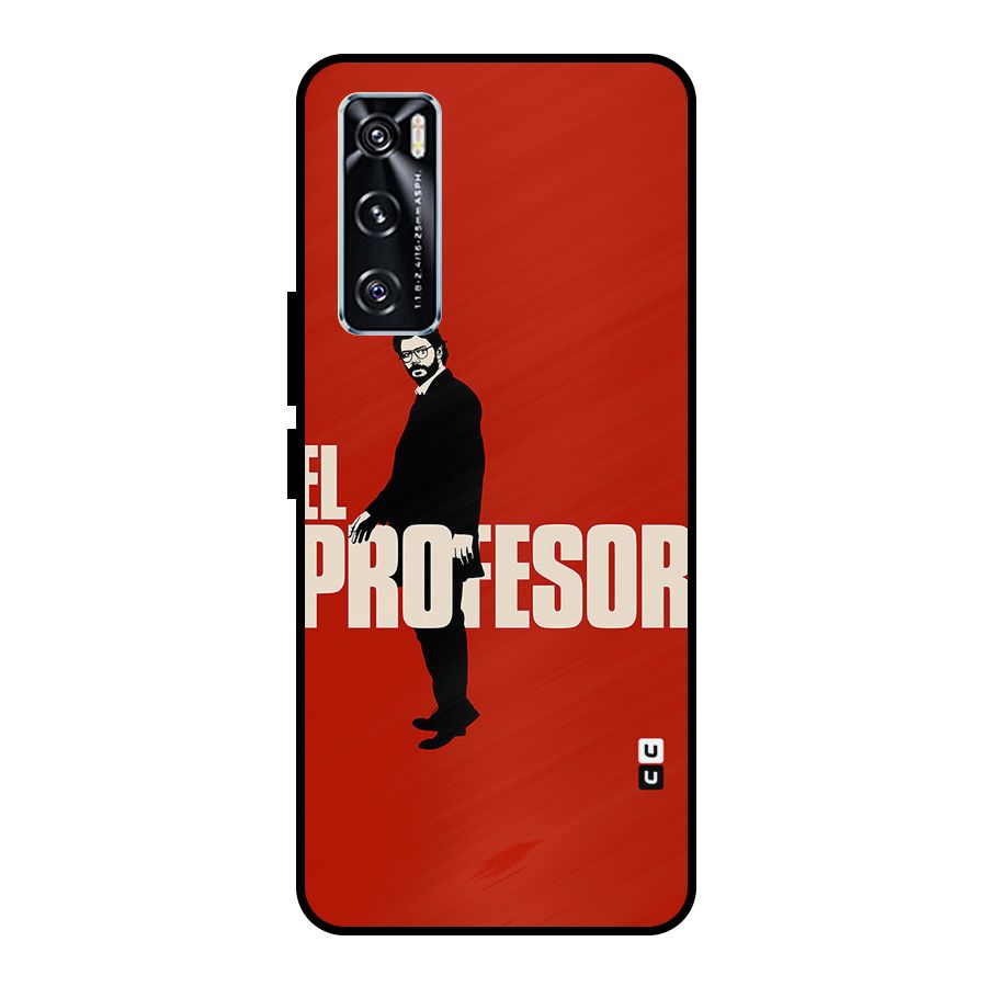 El Profesor Minimalist Metal Back Case for Vivo V20 SE