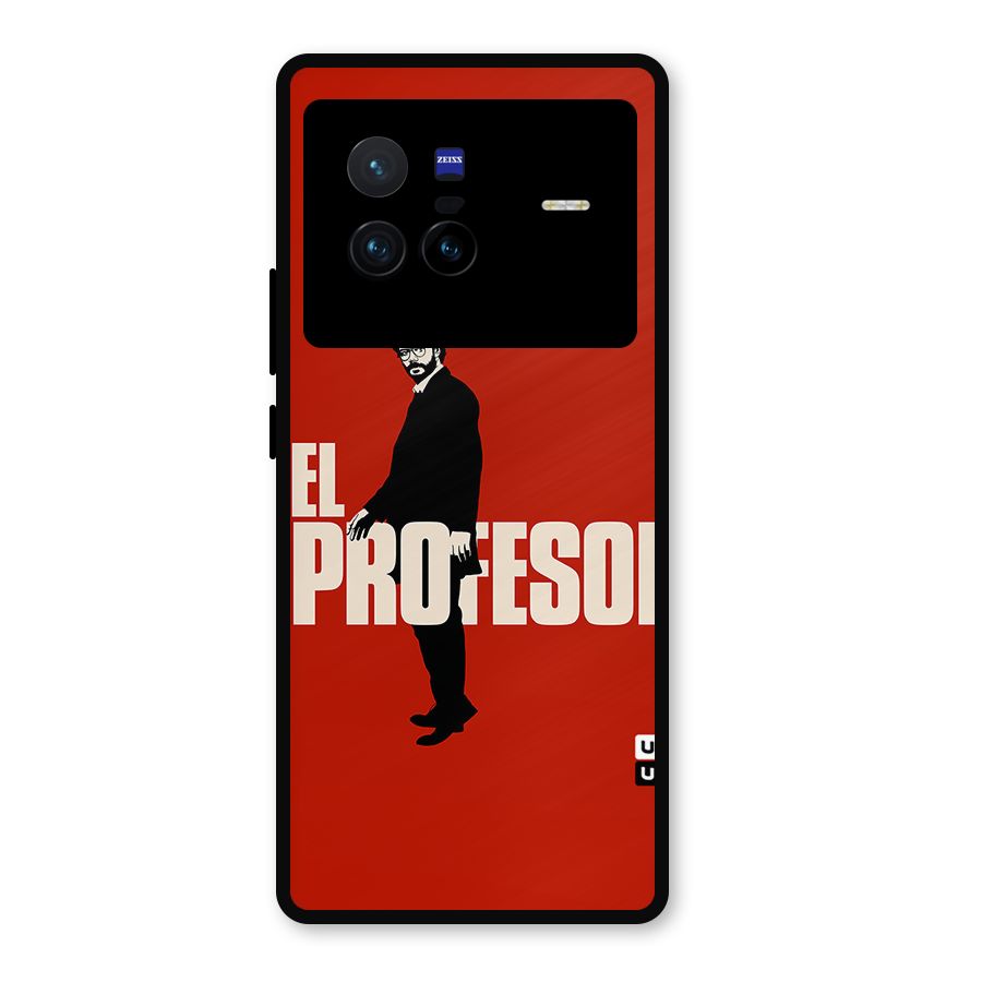 El Profesor Minimalist Metal Back Case for Vivo X80