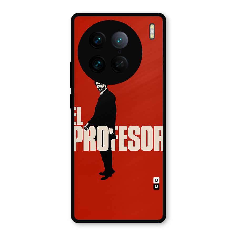 El Profesor Minimalist Metal Back Case for Vivo X90 Pro