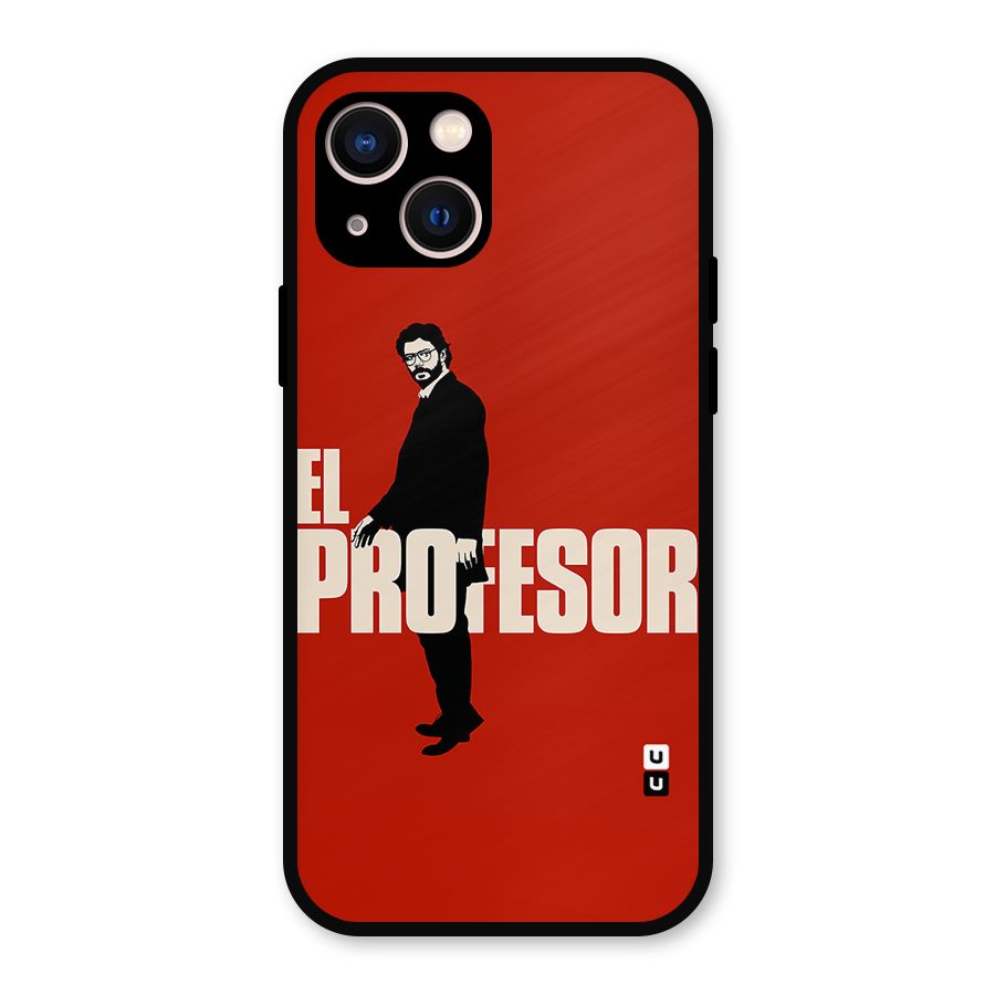El Profesor Minimalist Metal Back Case for iPhone 13
