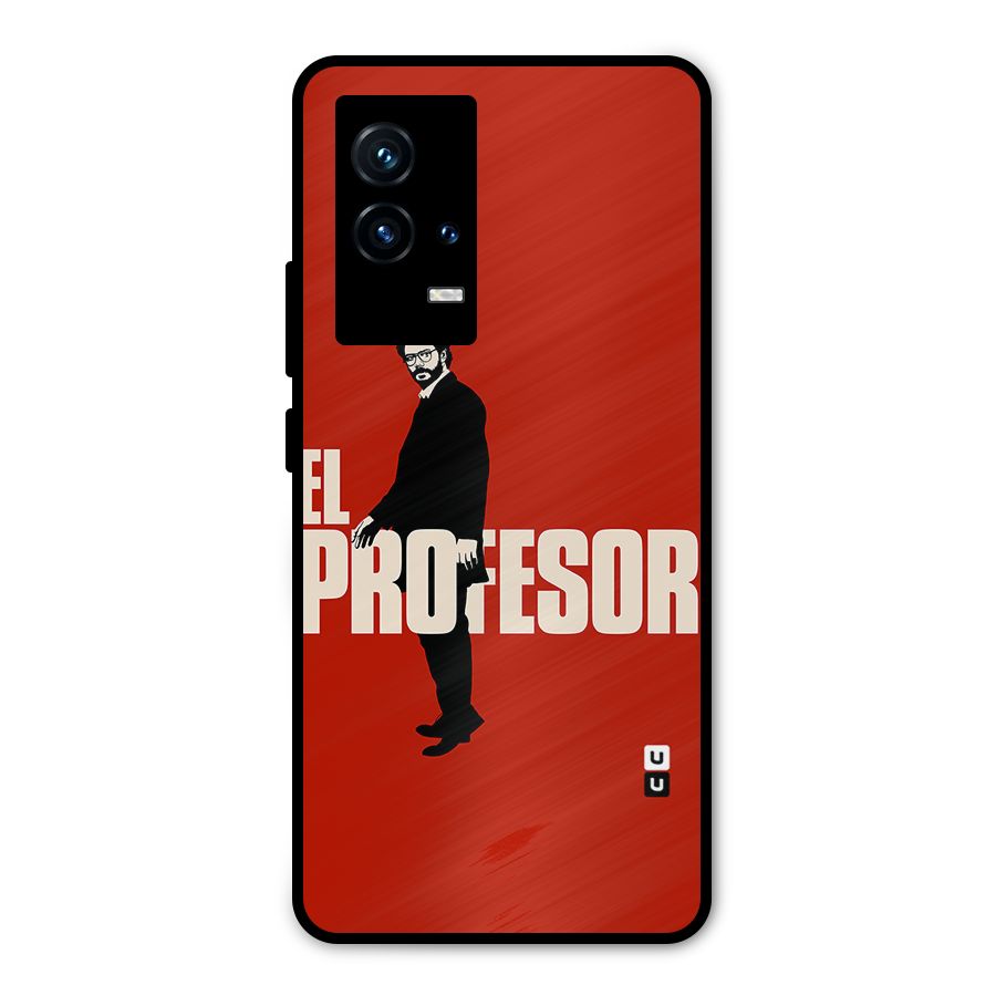 El Profesor Minimalist Metal Back Case for iQOO 9 5G