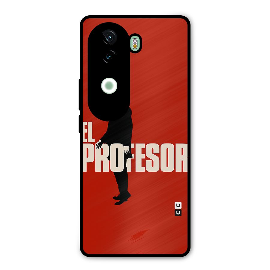 El Profesor Minimalist Metal Back Case for iQOO Z9s