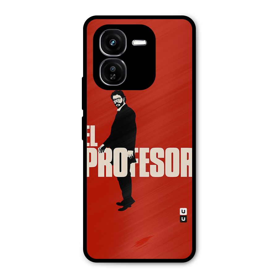 El Profesor Minimalist Metal Back Case for iQOO Z9x